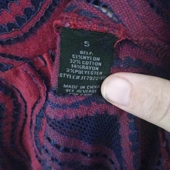 Jealous Tomato Floral Lace Button Closure Cardigan / Cover Up Size Small - Picture 10 of 10